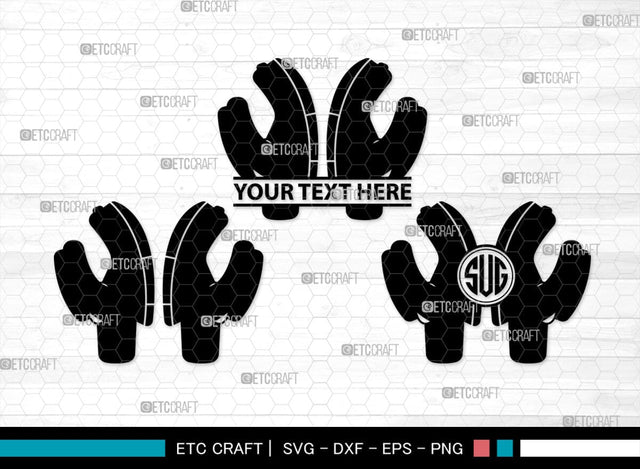 Cricket Hand Gloves Monogram, Cricket Hand Gloves Silhouette, Hand Gloves SVG, Cricket Batting Gloves Svg, Sport Gloves Svg, Gloves Bundle, SB00136 SVG ETC Craft 