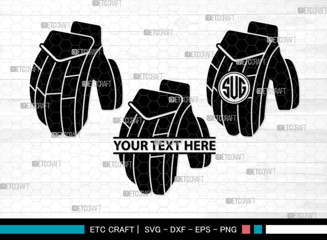 Cricket Hand Gloves Monogram, Cricket Hand Gloves Silhouette, Hand Gloves SVG, Cricket Batting Gloves Svg, Sport Gloves Svg, Gloves Bundle, SB00136 SVG ETC Craft 