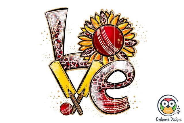 Cricket Love Sublimation PNG Designs Sublimation Owlsome.Designs 