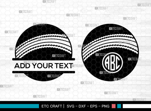 Cricket Monogram SVG, Cricket SVG, Cricket Bat Svg, Cricket Ball Svg, Cricket Stump Svg, Cricket Helmet Svg, Split Monogram SVG ETC Craft 