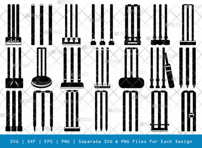 Cricket Stump SVG, Stump Silhouette, Sports Svg, Cricket Svg, Stump Svg, Sports Lover Svg, Cricket Lover Svg, Cricket Stump Bundle SVG ETC Craft 
