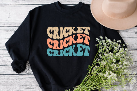 Cricket Svg, Cricket Fan Svg, Cricket Png, Cricket Vibes Svg, Cricket Lover Svg, Cricket Mom Svg, Cricket Dad Svg, Gameday Svg, Wavy Stacked SVG Fauz 