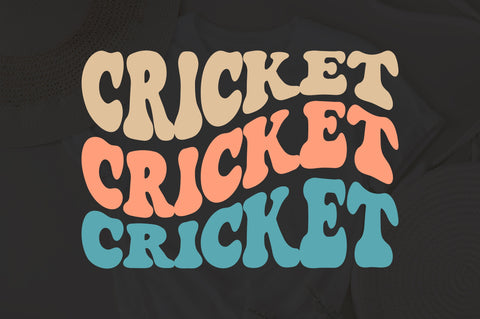 Cricket Svg, Cricket Fan Svg, Cricket Png, Cricket Vibes Svg, Cricket Lover Svg, Cricket Mom Svg, Cricket Dad Svg, Gameday Svg, Wavy Stacked SVG Fauz 