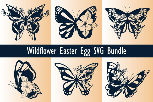 Cricut Butterfly Wildflower SVG Bundle SVG MD JOYNAL ABDIN 