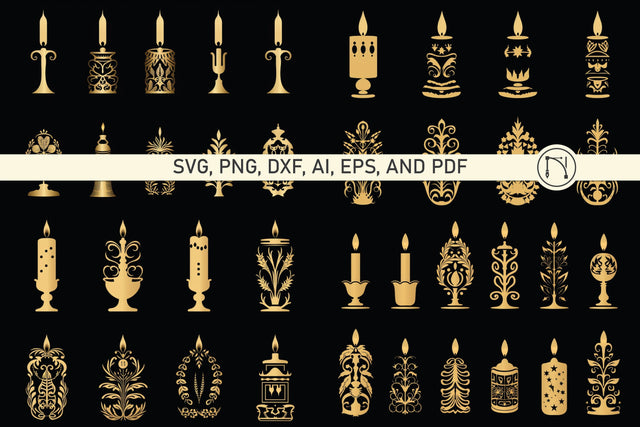 Cricut Christmas Candle Decor SVG bundle SVG MD JOYNAL ABDIN 