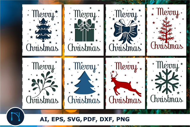 Cricut Christmas card SVG bundle SVG MD JOYNAL ABDIN 