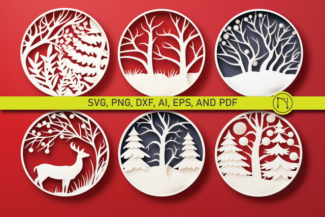 Cricut Christmas Coasters SVG bundle SVG MD JOYNAL ABDIN 