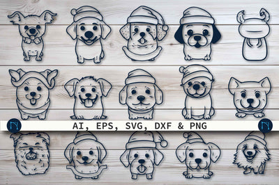 Cricut Christmas Dog SVG Bundle SVG MD JOYNAL ABDIN 