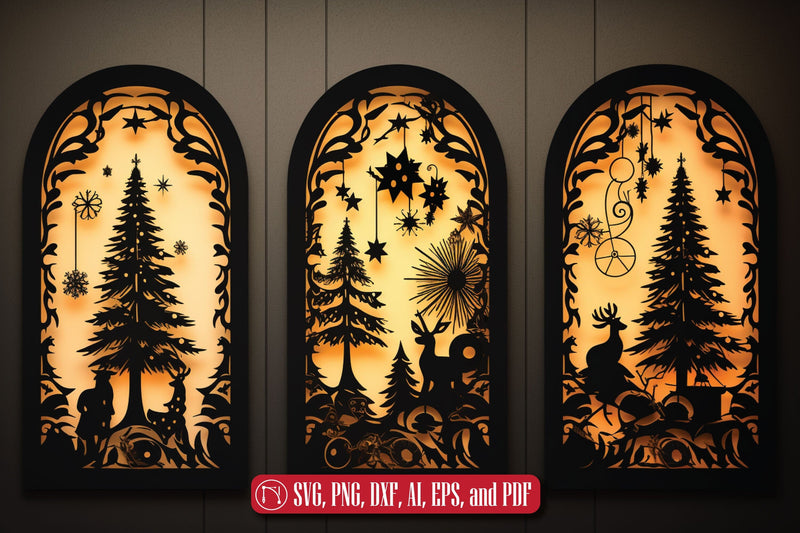 Cricut Christmas Door SVG Bundle SVG MD JOYNAL ABDIN 