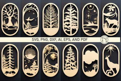 Cricut Christmas Element SVG Bundle SVG MD JOYNAL ABDIN 