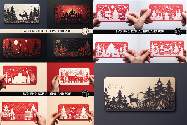 Cricut Christmas Gift Card SVG Bundle SVG MD JOYNAL ABDIN 