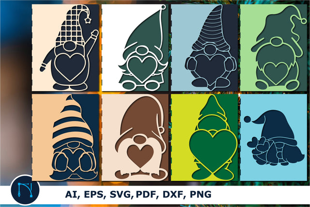 Cricut Christmas gnome card SVG bundle SVG MD JOYNAL ABDIN 