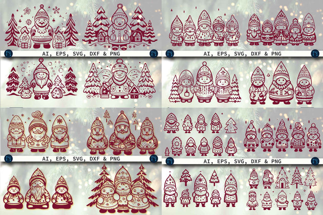 Cricut Christmas Gnome SVG Mega Bundle SVG MD JOYNAL ABDIN 