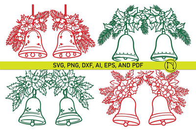 Cricut Christmas Jingle Bells SVG Bundle SVG MD JOYNAL ABDIN 