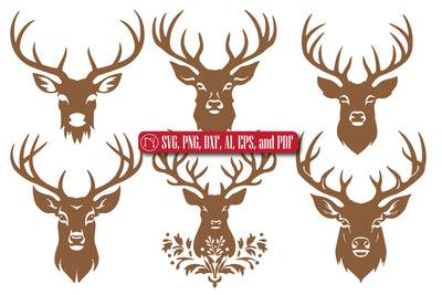 Cricut Christmas Reindeer Face SVG Bundle SVG MD JOYNAL ABDIN 
