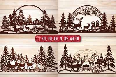 Cricut Christmas Scene SVG Bundle SVG MD JOYNAL ABDIN 