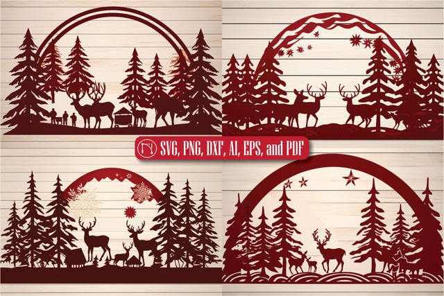 Cricut Christmas Scene SVG Bundle SVG MD JOYNAL ABDIN 