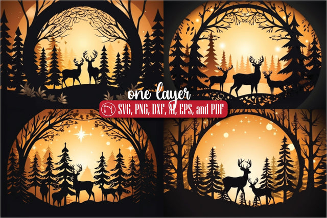Cricut Christmas Scene SVG Bundle SVG MD JOYNAL ABDIN 