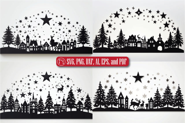 Cricut Christmas Scene SVG Bundle SVG MD JOYNAL ABDIN 