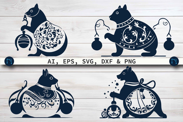 Cricut Christmas Sleigh Bell Squirrel SVG Bundle SVG MD JOYNAL ABDIN 