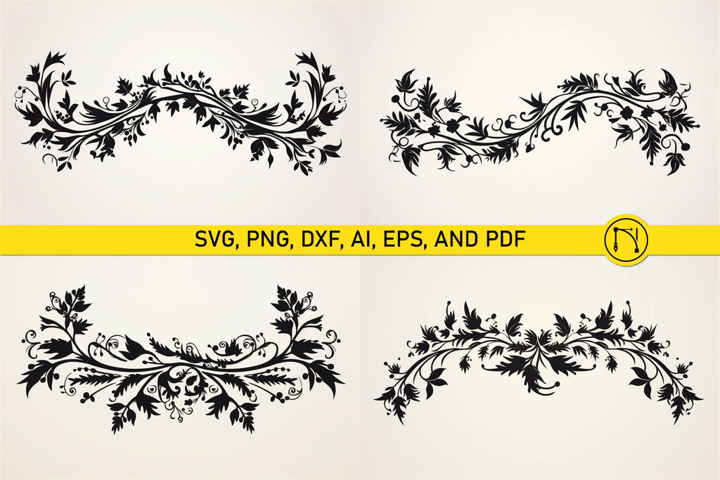 Cricut Christmas Trim Corners SVG Set - So Fontsy