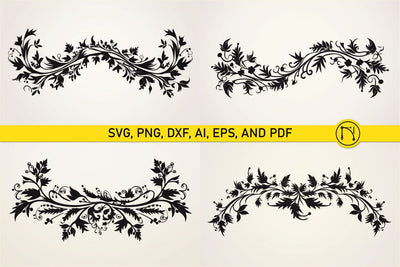 Cricut Christmas Trim Corners SVG Set SVG MD JOYNAL ABDIN 