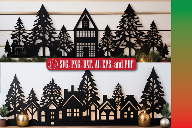 Cricut Christmas Village SVG Bundle SVG MD JOYNAL ABDIN 