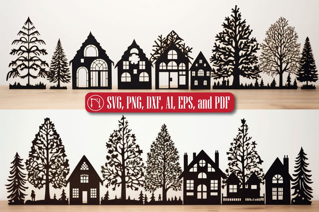 Cricut Christmas Village SVG Bundle SVG MD JOYNAL ABDIN 