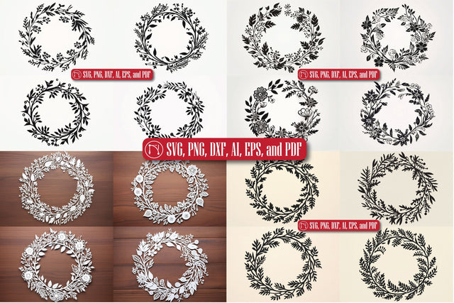 Cricut Christmas Wreath SVG Bundle SVG MD JOYNAL ABDIN 