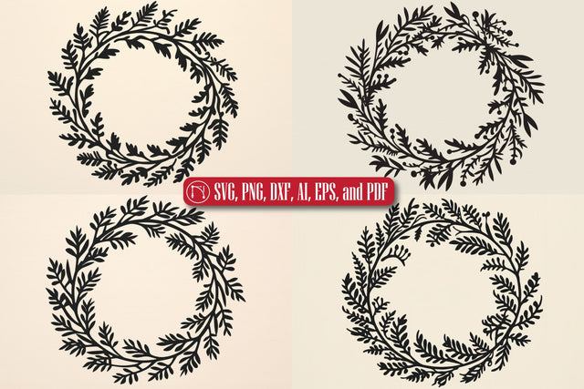 Cricut Christmas Wreath SVG Bundle SVG MD JOYNAL ABDIN 