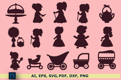 Cricut Cut Baby Element Silhouette SVG Bundle SVG MD JOYNAL ABDIN 