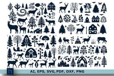 Cricut Cut Christmas Element SVG Bundle SVG MD JOYNAL ABDIN 