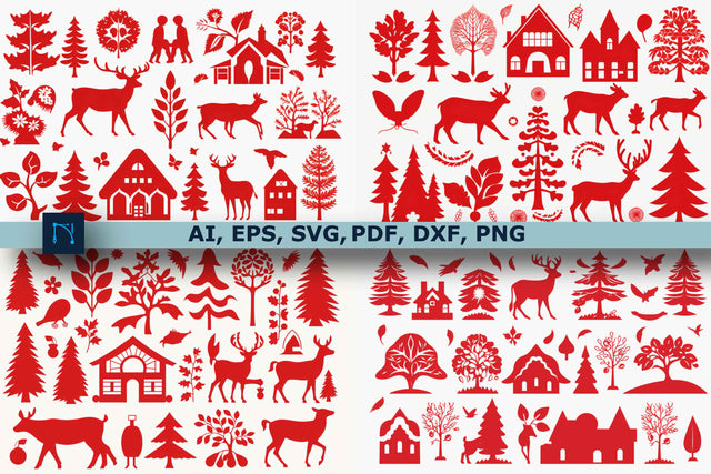 Cricut Cut Christmas Element SVG Bundle SVG MD JOYNAL ABDIN 