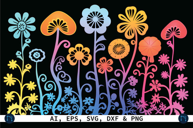 Cricut Floral Mushroom SVG Bundle SVG MD JOYNAL ABDIN 