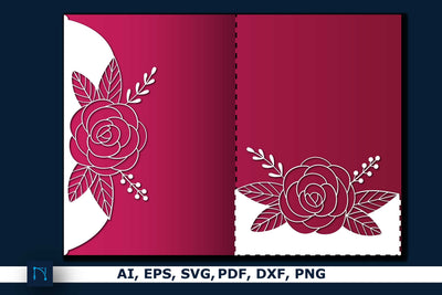 Cricut Floral Wedding Card Bundle SVG SVG MD JOYNAL ABDIN 