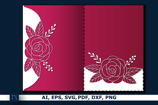 Cricut Floral Wedding Card Bundle SVG SVG MD JOYNAL ABDIN 