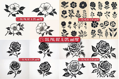 Cricut Flower SVG Cut File Mega Bundle SVG MD JOYNAL ABDIN 