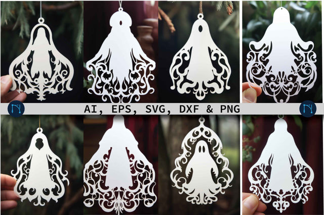 Cricut Ghost Ornament SVG Bundle SVG MD JOYNAL ABDIN 