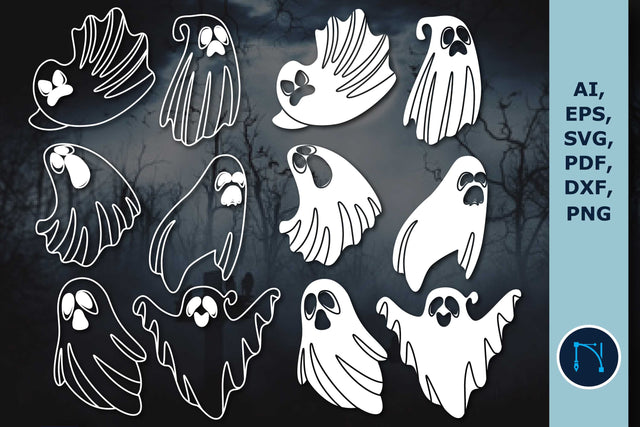 Cricut Halloween Ghosts SVG bundle SVG MD JOYNAL ABDIN 