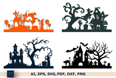 Cricut Halloween Scene SVG Bundle SVG MD JOYNAL ABDIN 