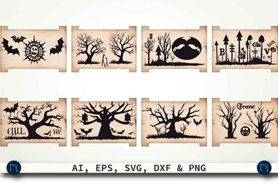 Cricut Halloween Wood Signs SVG Bundle SVG MD JOYNAL ABDIN 