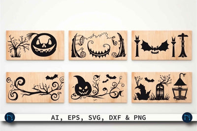 Cricut Halloween Wood Signs SVG Bundle SVG MD JOYNAL ABDIN 