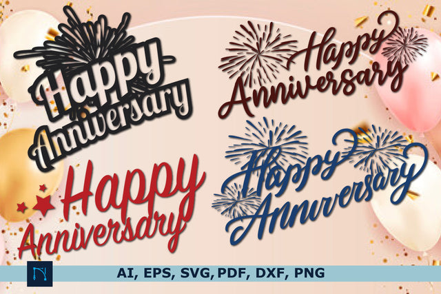 Cricut happy anniversary SVG bundle SVG MD JOYNAL ABDIN 