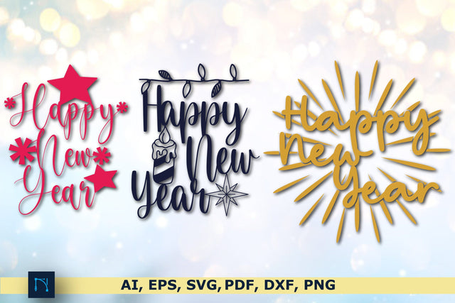Cricut happy new year SVG bundle SVG MD JOYNAL ABDIN 