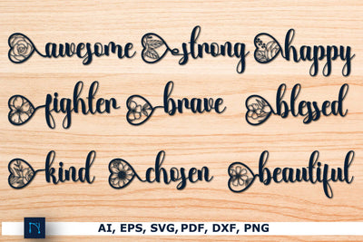 Cricut Inspirational Quote SVG Bundle SVG MD JOYNAL ABDIN 