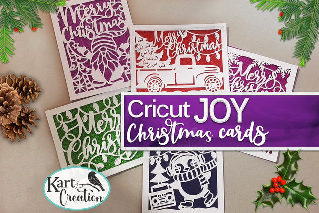 Cricut JOY Christmas cards set svg, Christmas cards bundle, Cricut Joy card svg, Merry Christmas Card svg SVG kartcreationii 