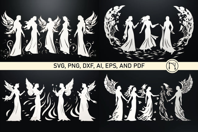 Cricut Joyful Angels SVG Bundle SVG MD JOYNAL ABDIN 