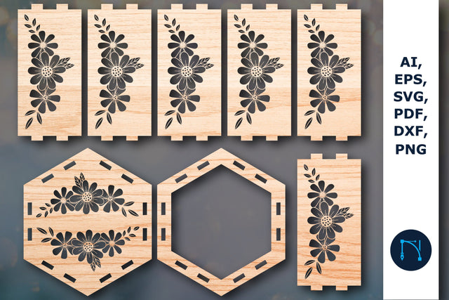 Cricut laser cut flower lantern SVG SVG MD JOYNAL ABDIN 