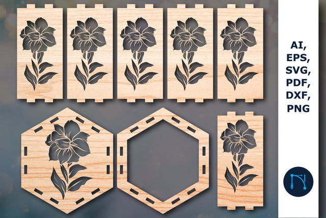 Cricut laser cut flower lantern SVG SVG MD JOYNAL ABDIN 