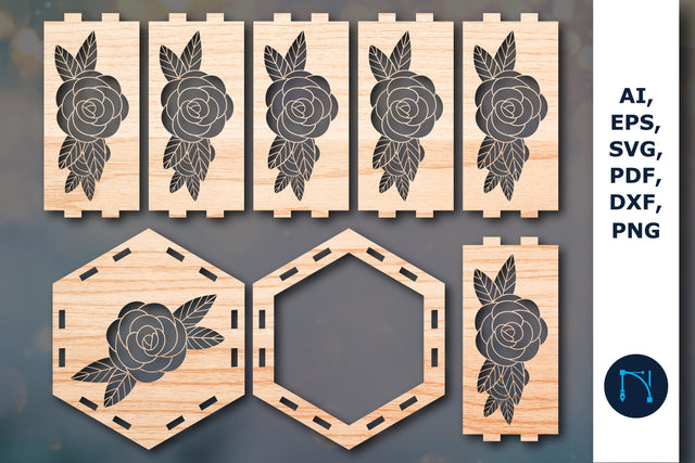 Cricut laser cut flower lantern SVG SVG MD JOYNAL ABDIN 